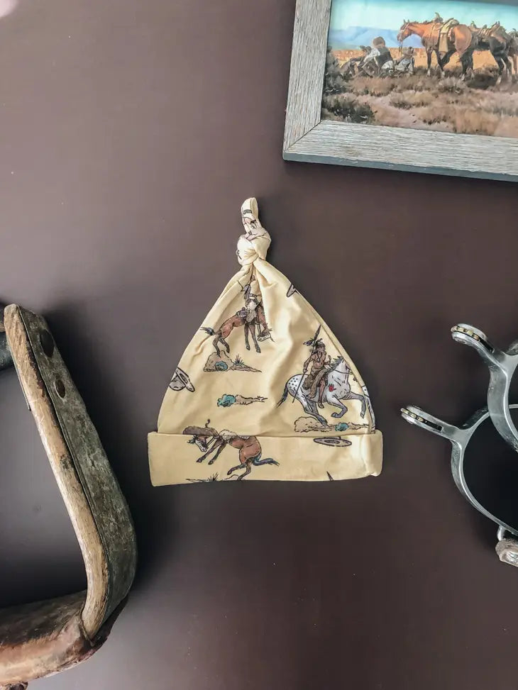 Cowboy's & Indian's Bamboo Swaddle and Hat