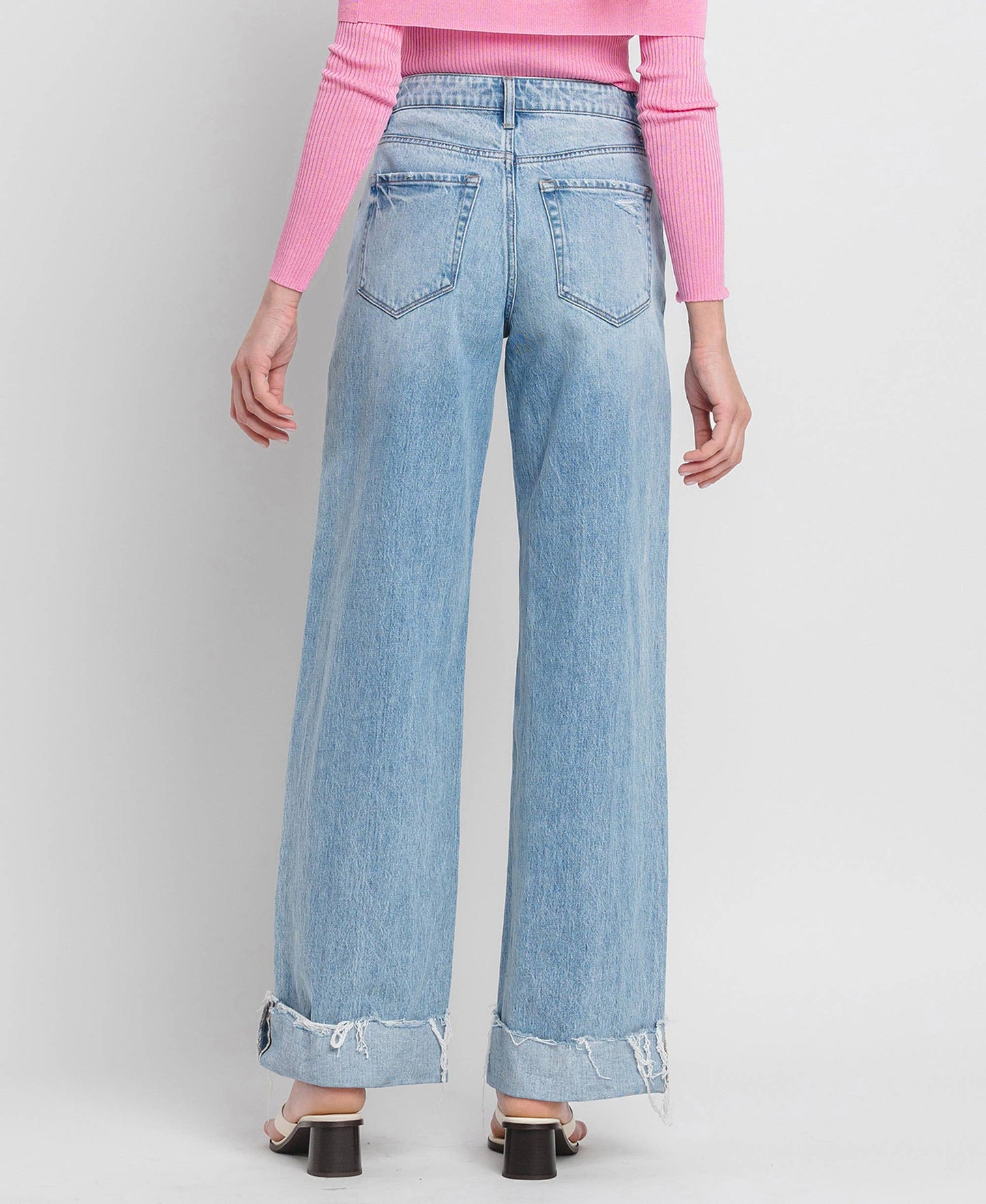 Super High Rise Wide Leg Jean - Vervet by Flying Monkey