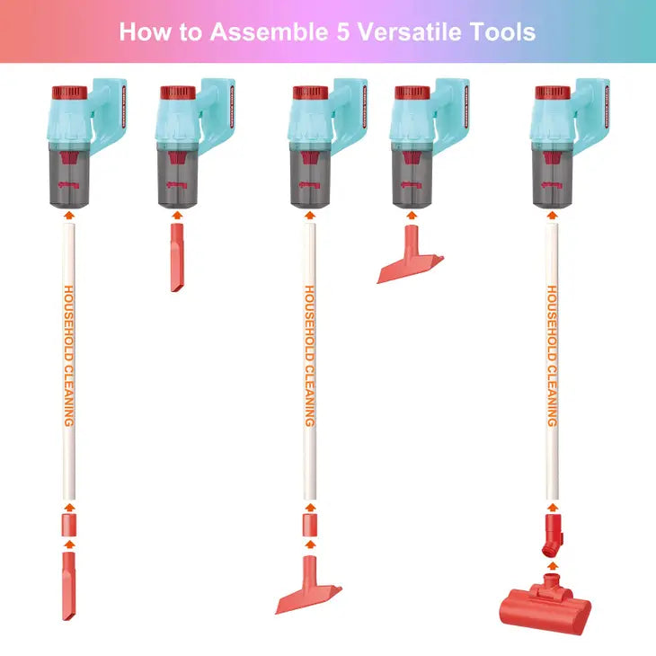 14 Pcs Kids Vacuum Cleaner Toy Set Toy Vacuum Cleaner