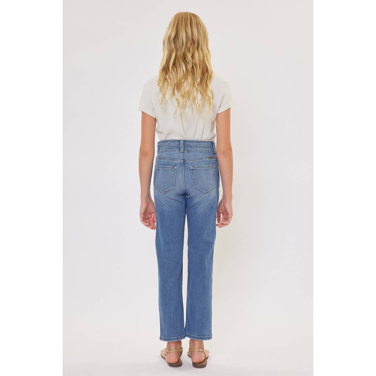 Kan Can Youth High Rise Mini Straight Jeans