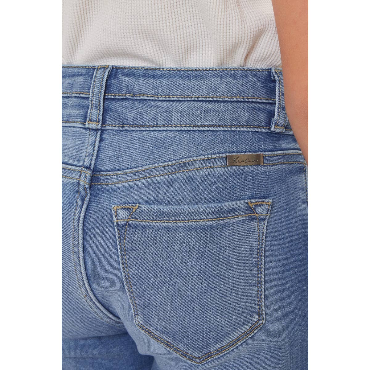 Kan Can Youth High Rise Mini Straight Jeans