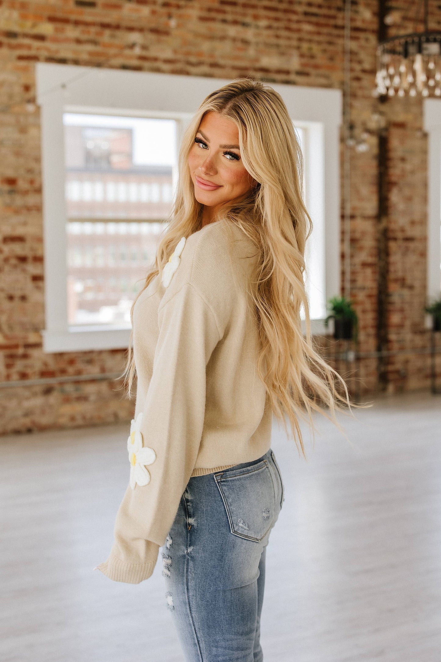 Stormi Flower Sweater